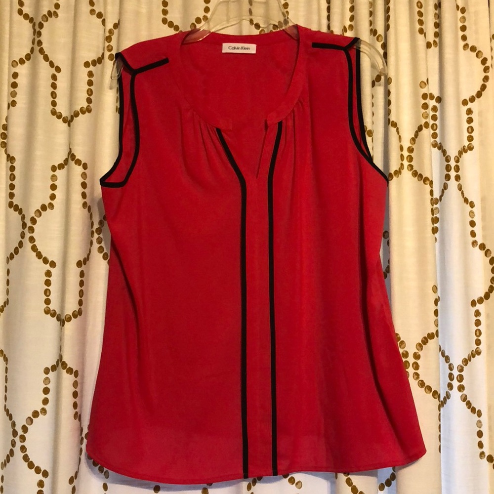 Calvin Klein hot pink blouse